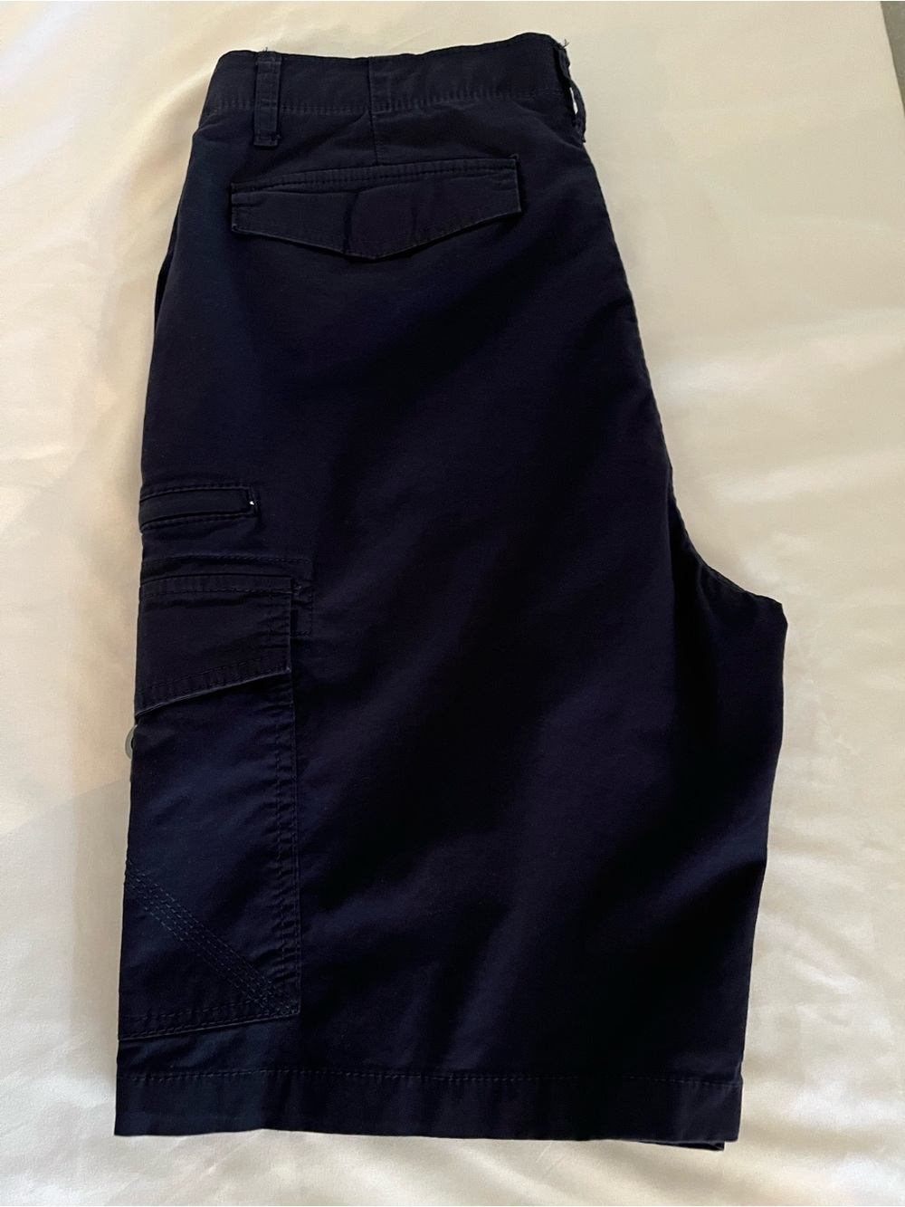 Iron Co Men’s Cargo Shorts Size 34 Navy Utility Multi Pocket Casual Shorts